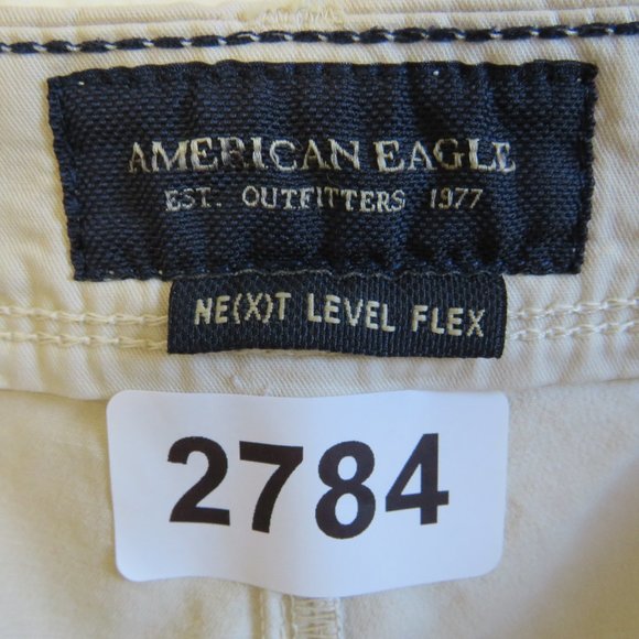 American Eagle* Men's 1.5"‎ Belt Loop Multipocketed Flat Khaki Shorts~ Size 38 - Picture 3 of 12